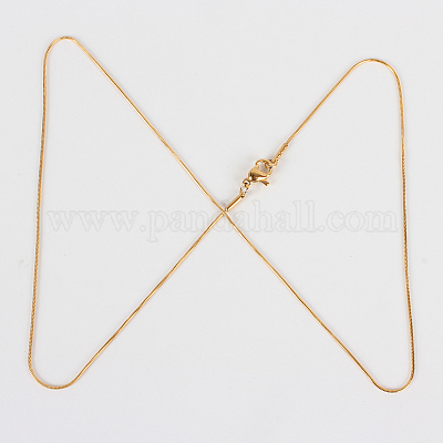 Изготовление ожерелья из нержавеющей стали 304 в виде змеиной цепи STAS-P045-17G-1