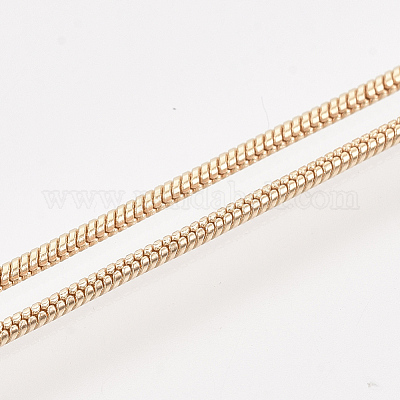 Латунь круглый змея цепи ожерелье материалы MAK-T006-11A-KC-1