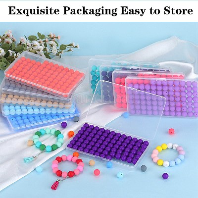 80шт круглые силиконовые фокусные бусины SIL-SZ0001-24-11-1