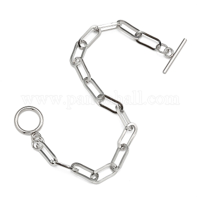 Браслеты-скрепки из нержавеющей стали 304 BJEW-O186-03P-1