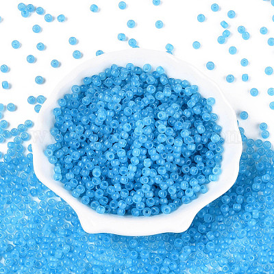 6/0 прозрачный внутри цветной стеклянный бисер SEED-N008-08F-1