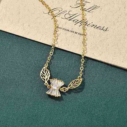 Латунные браслеты с микропаве из чистого кубического циркония BJEW-U020-12G-1