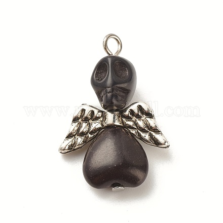 Хэллоуин окрашенные синтетические бирюзовые подвески PALLOY-JF01598-01-S-1