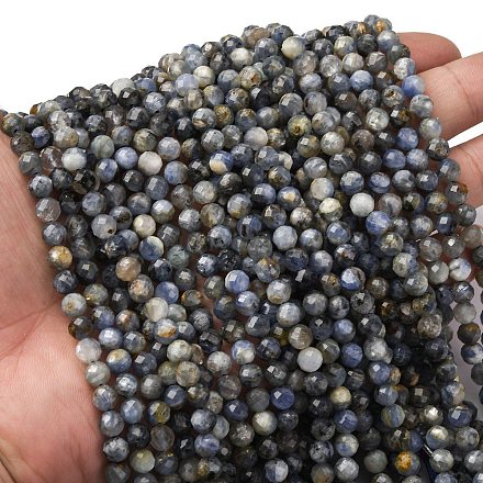 Натуральный кианитовые бисер пряди G-RM2025-A45-6mm-B-1