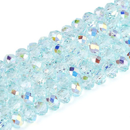 Прозрачные стеклянные бусины EGLA-N016-4mm-01-1