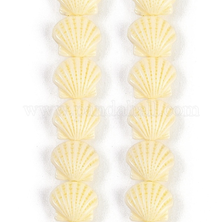 Нити резных бусин синтетического коралла X-CORA-K009-05A-01-1