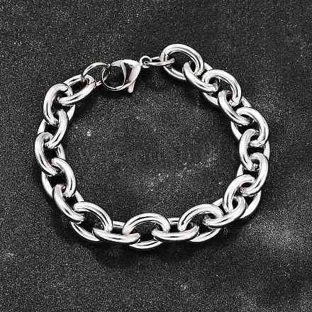 Браслеты-цепочки из нержавеющей стали 304 для женщин BJEW-Q050-01C-P-1