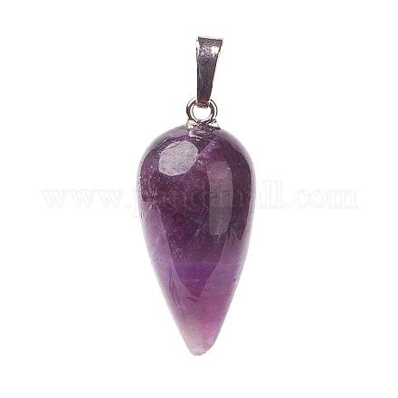 Подвески из натурального аметиста  G-A167-18C-1