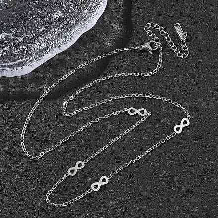 Ожерелья из нержавеющей стали 304 для женщин и мужчин NJEW-K292-01H-P-1