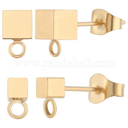 20 шт. фурнитура для сережек-гвоздиков из нержавеющей стали 304 2 размера STAS-BBC0003-41-1