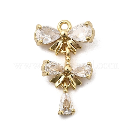 Латунные микро проложить кубического циркония подвески KK-A275-18D-G-1