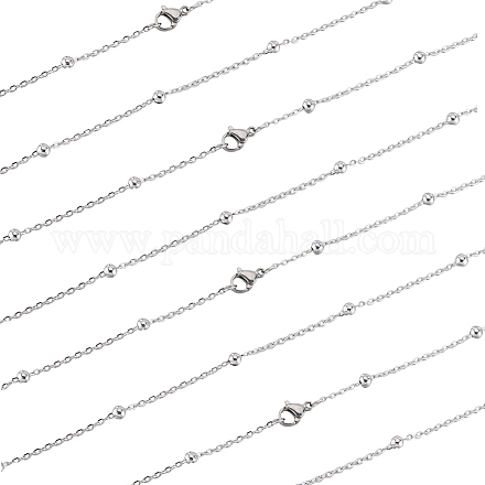 12 шт. набор из цепочек-спутников из нержавеющей стали 304 NJEW-SC0001-14B-1