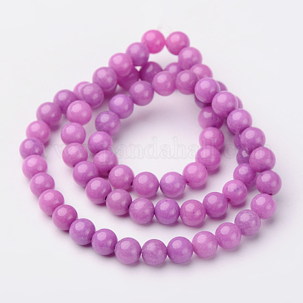 Естественно Mashan нефритовый шарик нити G-K151-6mm-24-1