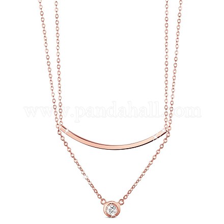 925 стерлингового серебра ожерелья многоуровневые JN656C-1