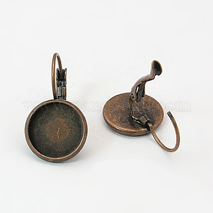 Латунная фурнитура Leverback для серег KK-C1244-NFR-1