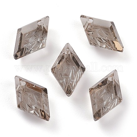 Подвески из тисненого стекла со стразами&nbsp;GLAA-J101-04A-001SA-1