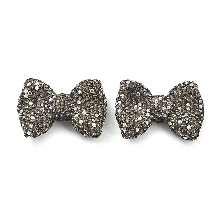 Полимерная глина стразы бусины в форме банта CLAY-NH0001-05A-1