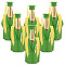 Fabrics Clothes Wine Bottle Decoration, for Party Bottle Decoration, Green, 54.5x54.5x32mm
