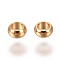 201 Stainless Steel Spacer Beads, Rondelle, Golden, 2x0.9mm, Hole: 1.2mm