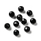 K9 Glass Imitation Austrian Crystal Beads, Faceted, Round, Black, 6mm, Hole: 1mm