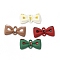 Spray Painted Alloy Pendants, Bowknot, Mixed Color, 10.5x20.5x3.5mm, Hole: 1.6mm