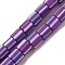 Polymer Clay Beads Strands, Column, Medium Purple, 6~6.5x6~6.5mm, Hole: 1.2mm, about 61~64pcs/strand, 15.55~15.94''(39.5~40.5cm)