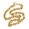 304 Stainless Steel Cable Chain Necklaces for Men Women, Golden, 18.03 inch(45.8cm)