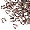 Brass Wire Guardians, Cadmium Free & Lead Free, Red Copper, 4.5x4x1mm, Hole: 0.5mm