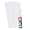 100Pcs Rectangle Plastic Packaging Long Bags, Clear, 40.7x10x0.015cm