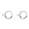 Tarnish Resistant 316 Surgical Stainless Steel Leverback Earring Findings, with Loop, Stainless Steel Color, 14.5x12x2mm, Hole: 1mm