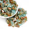 Transparent Acrylic Beads, Nuggets, Two Tone, Pale Turquoise, 11~21x7~12x6~8mm, Hole: 2mm, about 769pcs/500g