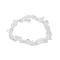 Opalite Chip Beaded Stretch Bracelets for Women Men, Inner Diameter: 2-1/4~2-3/8 inch(5.6~6cm)