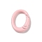 Spray Painted Alloy Spring Gate Rings, Oval, Pink, 19.5x15x4.5mm