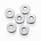Tarnish Resistant 201 Stainless Steel Spacer Beads, Disc, Stainless Steel Color, 6.5x1.4mm, Hole: 3mm