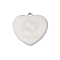 201 Stainless Steel Pendants, Heart with 12 Constellations Charms, Pisces, 17.5x18x1mm, Hole: 1.4mm