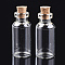 Glass Jar Glass Bottles Bead Containers, with Cork Stopper, Wishing Bottle, Clear, 4x1.8cm, Hole: 0.7cm, Capacity: 10ml(0.34 fl. oz)