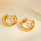 Geometric Punk Style S925 Silver Irregular Ear Hoops for Couples