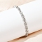 201 Stainless Steel Cuba Style Chian Bracelet for Men, Stainless Steel Color, 8-1/4 inch(21cm)