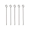 Tarnish Resistant 30MM Stainless Steel Eye Pins, Metal Jewelry Fittings, 30mm, Pin: 0.6mm, Hole: 2mm