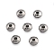 Tarnish Resistant Flat Round 304 Stainless Steel Spacer Beads, Stainless Steel Color, 6x3mm, Hole: 2mm