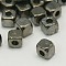 Tibetan Style Alloy Spacer Beads, Cadmium Free & Nickel Free & Lead Free, Cube, Gunmetal, 4x4x4mm, Hole: 1.5mm