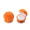 Velvet Rings Jewelry Box, Pumpkin, Orange, 6.2x6.2x4.5cm