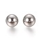 304 Stainless Steel Beads, Undrilled/No Hole Beads, Solid Round, Stainless Steel Color, 10mm