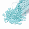 MIYUKI Delica Beads, Cylinder, Japanese Seed Beads, 11/0, (DB1595) Matte Opaque Sea Opal AB, 1.3x1.6mm, Hole: 0.8mm, about 2000pcs/bottle