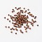 Iron Spacer Beads, Nickel Free, Round, Red Copper, about 3mm in diameter, 3mm thick, hole: 1.2mm, about 461pcs/20g