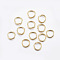 304 Stainless Steel Open Jump Rings, Real 24K Gold Plated, 20 Gauge, 8x0.8mm, Inner Diameter: about 6.5mm