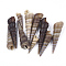 Spiral Shell Beads, Turritella Shell, Undrilled/No Hole Beads, Coconut Brown, 32~67x8.5~16.5x9~17mm