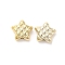Plating CCB Plastic Beads, Star, Golden, 18.5x20.2x9.3mm, Hole: 3mm
