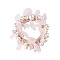 Cloth Elastic Hair Accessories, with Imitation Pearl, for Girls or Women, Scrunchie/Scrunchy Hair Ties, Pink, 85mm