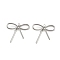 304 Stainless Steel Pendants, Bowknot Charm, Anti-Tarnish, Stainless Steel Color, 28.5x30.5x6.5mm, Hole: 1.8mm